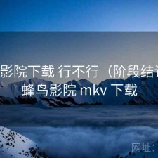 蜂鸟影院下载 行不行（阶段结论），蜂鸟影院 mkv 下载
