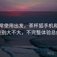 从日常使用出发，茶杯狐手机和电脑差别大不大，不完整体验总结