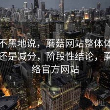 不吹不黑地说，蘑菇网站整体体验是加分还是减分，阶段性结论，蘑菇网络官方网站