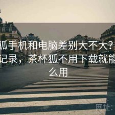 茶杯狐手机和电脑差别大不大？个人使用记录，茶杯狐不用下载就能看怎么用