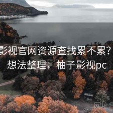 柚子影视官网资源查找累不累？零碎想法整理，柚子影视pc