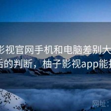 柚子影视官网手机和电脑差别大不大？实测后的判断，柚子影视app能投屏吗