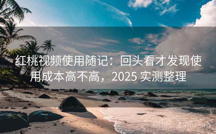 红桃视频使用随记：回头看才发现使用成本高不高，2025 实测整理  第2张